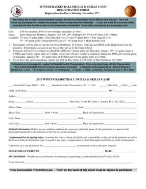 MONROE PARKS RECREATION FLAGFOOTBALL VOLLEYBALL REGISTRATION FORM - cityofmonroe