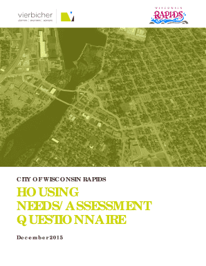 Wisconsin Rapids Housing Needs Assessment Questionnaire