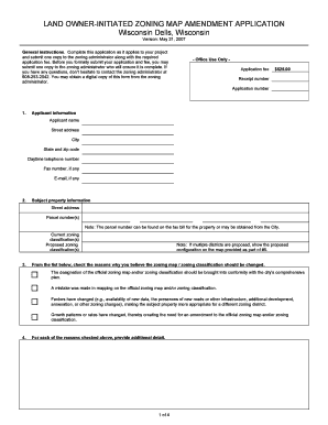 Land Owner-Initiated Zoning Map Amendment Application
