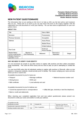 New Patient Questionnaire