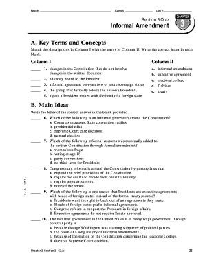 Chapter 3 Section 3 Quiz