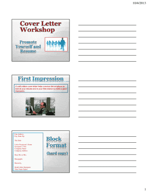 Cover Letter Template