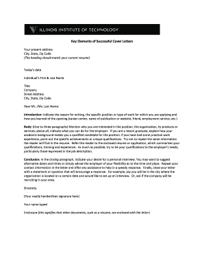Cover Letter Template