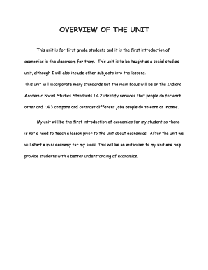 First Grade Economics Lesson Plan