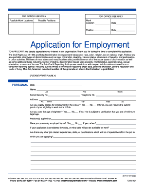 Application for Employment