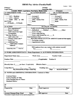 HRMS Pay Advice Form