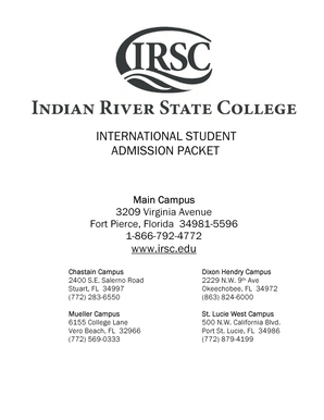 International Student Admission Packet