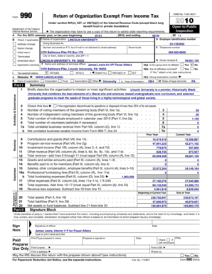 Form 990 Return of Organization Exempt From Income Tax