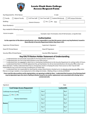 Lewis Clark State College Access Request Form - lcscedu