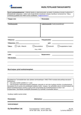 Service Order Form