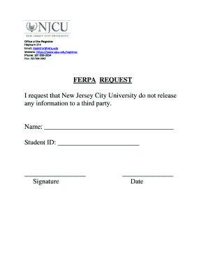 FERPA Request Form
