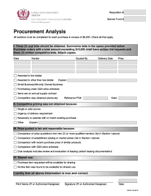 Purchase Requisition Form