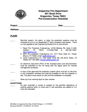 Mess reduction letter - Project Date Address - Grapevine Texas - grapevinetexas