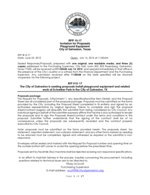 Sample change order letter construction - RFP 15-17 Invitation for Proposals Playground Equipment - cityofgalveston