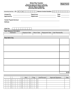 Direct Pay Voucher