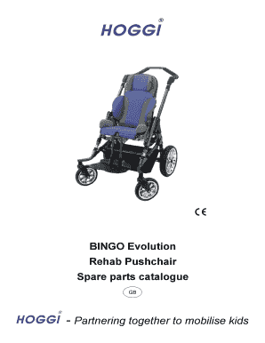 BINGO Evolution Rehab Pushchair Spare Parts Catalogue