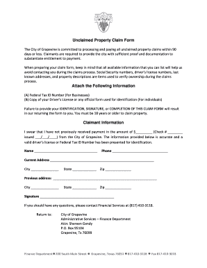 Snhu refund schedule - Unclaimed Property Claim Form Attach the Following