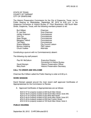 Confirmation letter of employment - The Historic Preservation Commission for the City of Grapevine, Texas, met in - grapevinetexas