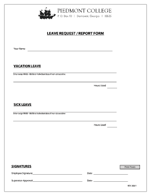 Leave Request Form