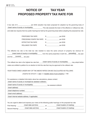 Sample church letters - NOTICE OF current tax year) YEAR - cityofhuntington