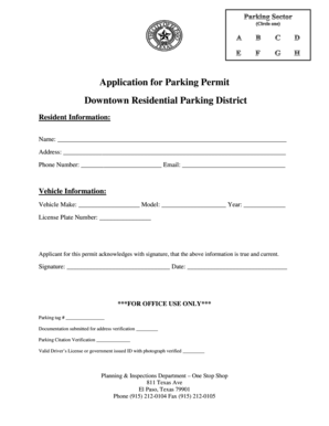 Dj contract - residential parking permit cost