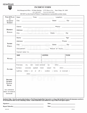 Incident Form