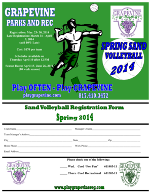 Registration Mar 23- 30 2014 - Grapevine Texas - grapevinetexas