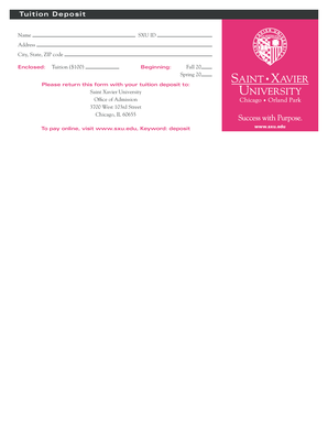 Tuition Deposit Form