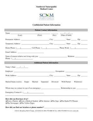 Patient Intake Form