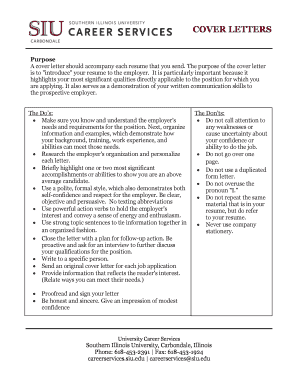 Cover Letter Template
