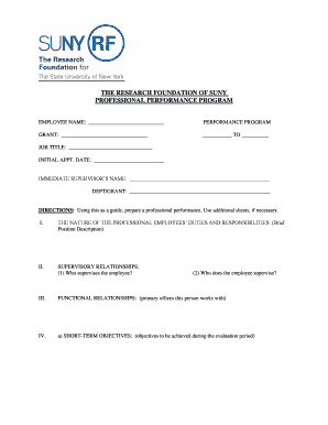 Professional Performance Program