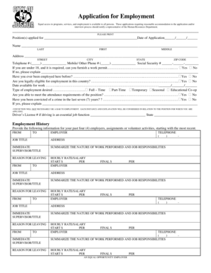 Employment Application Form