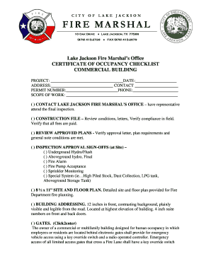 Letter of interest sample - CITY OF LAKE JACKSON FIRE MARSHAL - lakejackson-tx