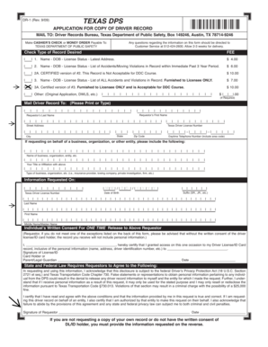 Background verification form pdf - TEXAS DPS DR1 (Rev - leonvalleytexas