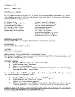 Food storage inventory sheet - PLEDGE OF ALLEGIANCE PRESENTATION OF 2014 AIR QUALITY - lakejackson-tx