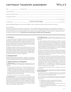 Copyright Transfer Agreement