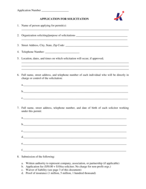 Sign off sheet - Application Number APPLICATION FOR SOLICITATION 1 - killeentexas