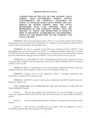 Form b144 - LEGAL COUNSEL NOTICE OF THIS RESOLUTION TO THE COMPANY - lakejackson-tx