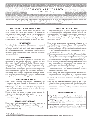 Common Application for Undergraduate Admission