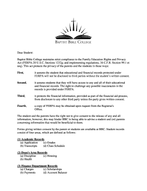 Student Privacy Release Form