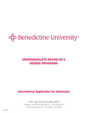 International Undergraduate Application Form