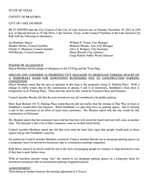 Contract for property management - BE IT KNOWN that the City Council of the City of Lake Jackson met on Monday December 10, 2012 at 500 - lakejackson-tx