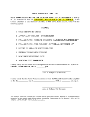 Da form 638 example - 6 ITEMS OF COMMUNITY INTEREST 7 DISCUSS NEXT MEETING - lakejackson-tx