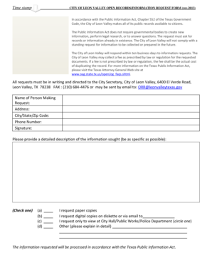 Osha safety meeting forms - Time stamp CITY OF LEON VALLEY OPEN RECORDSINFORMATION - leonvalleytexas