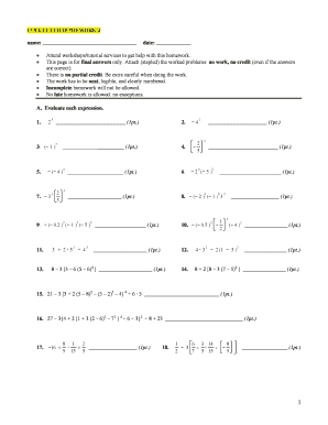 Math Homework Assignment