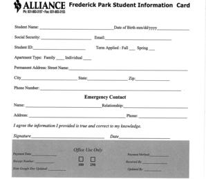 Credit Card Authorization Form