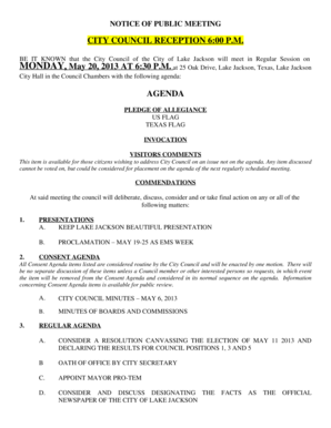 Service manual example - CITY COUNCIL RECEPTION 600 P - lakejackson-tx