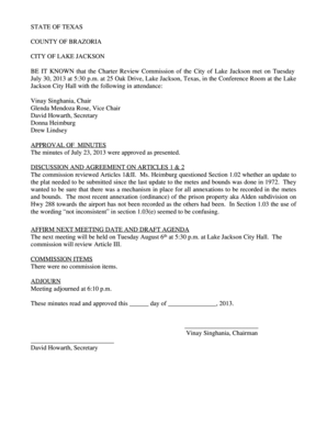 Probate forms - The commission reviewed Articles 1II Ms Heimburg - lakejackson-tx