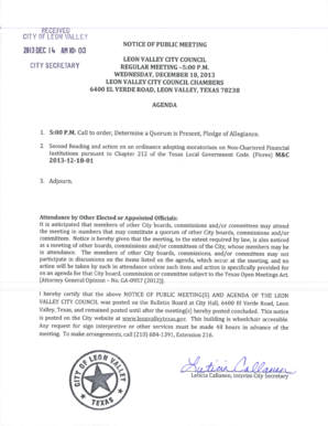 Appointment letter - MAYOR AND COUNCIL COMMUNICATION A NINETY 90 DAY - leonvalleytexas