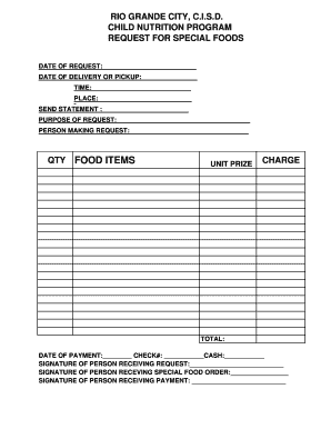 QTY FOOD ITEMS UNIT PRIZE CHARGE - rgccisdorg